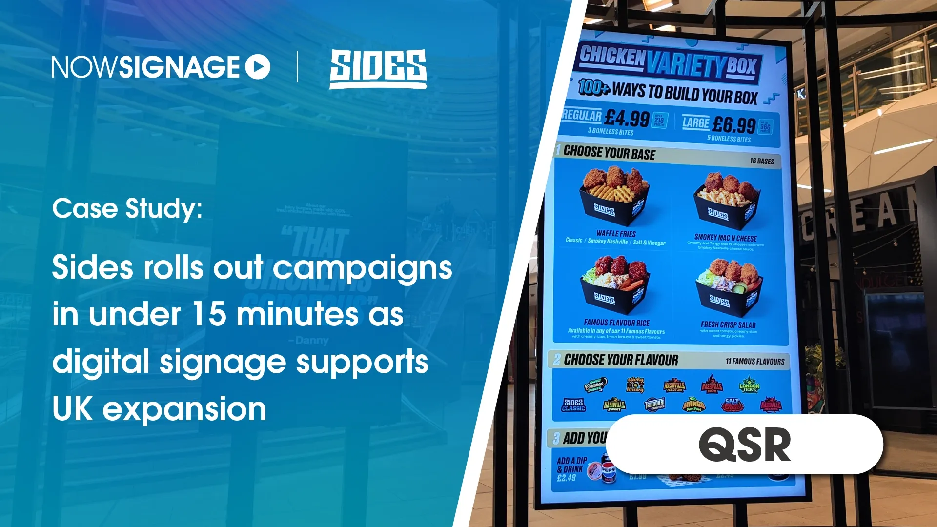 How Sides supports rapid UK growth with digital signage