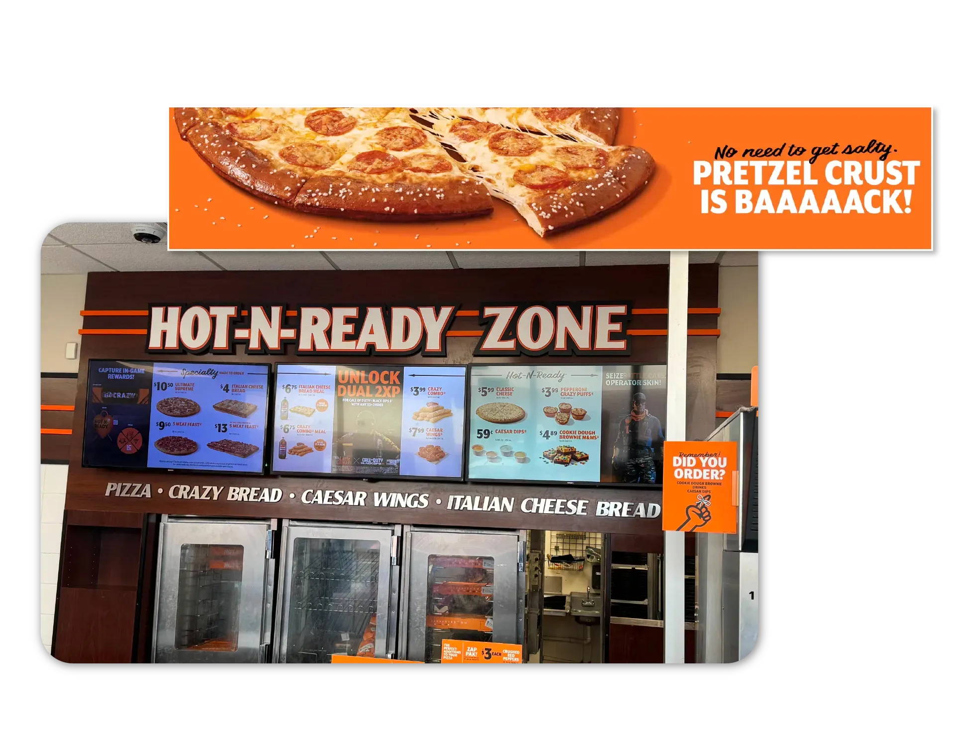 fast food screen content