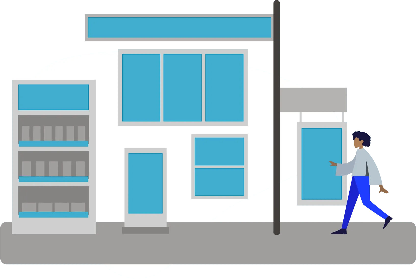 screens for retail, screens for fast food, screens for corporate, screens for business, screens for education