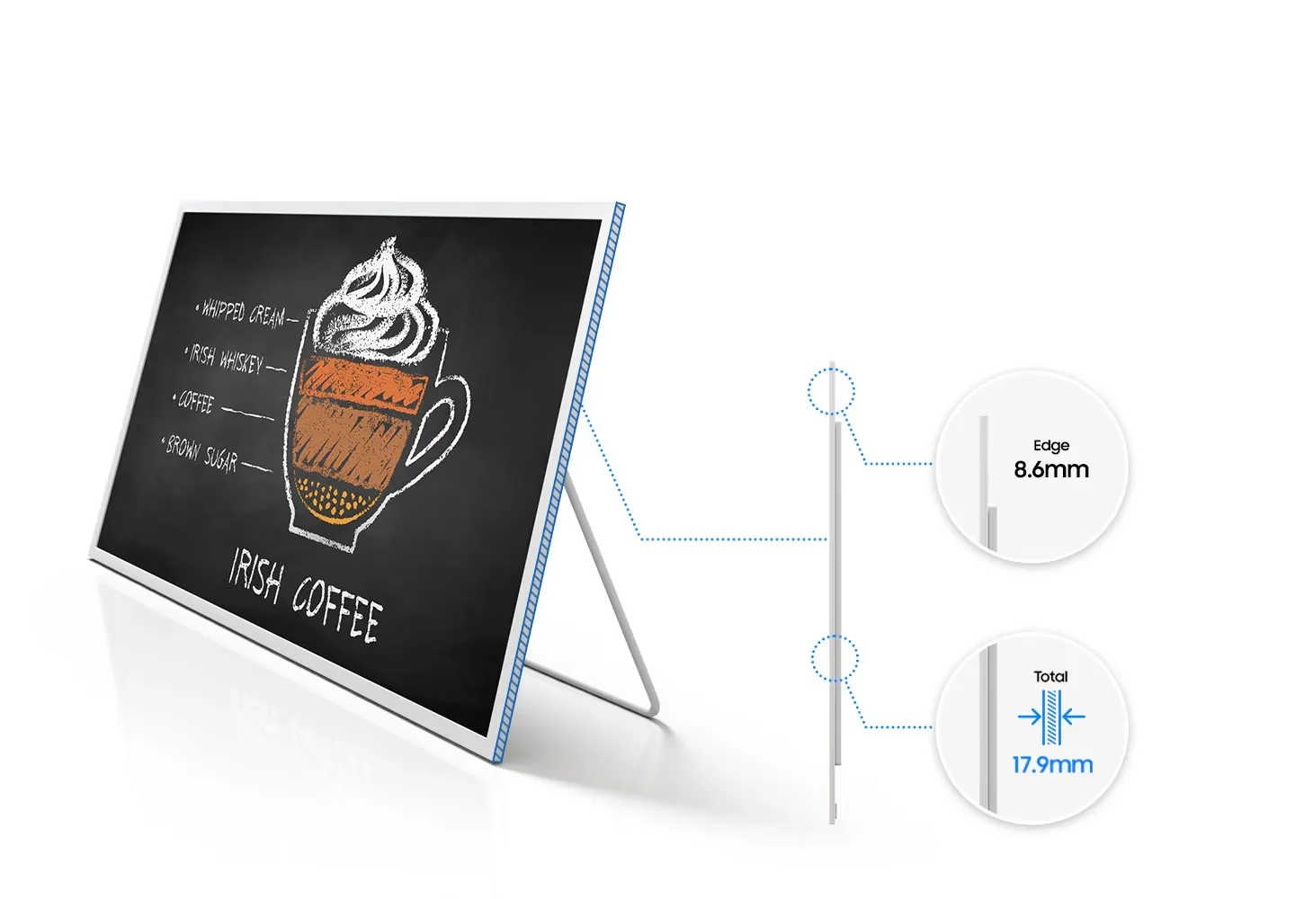 digital signage e paper size